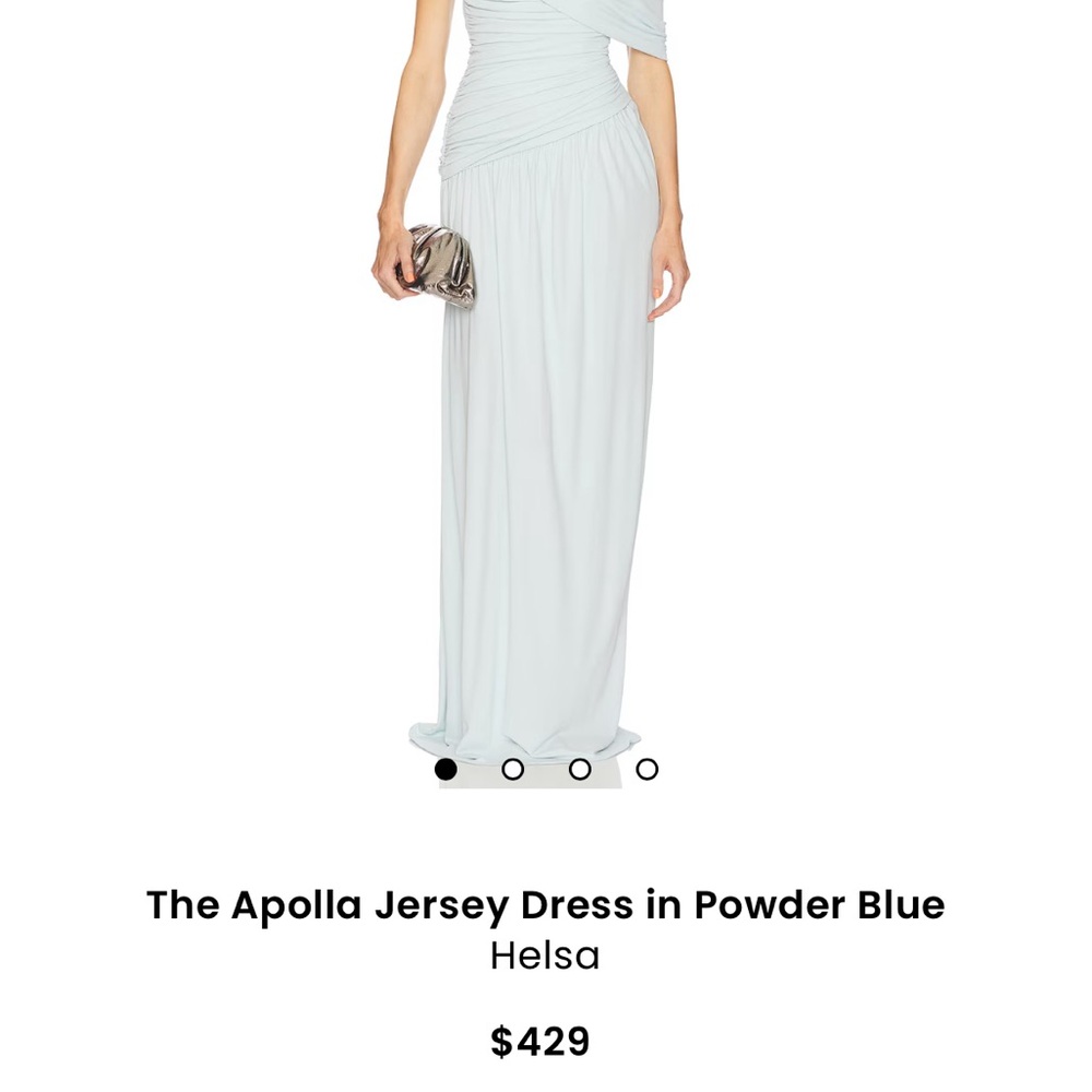 HELSA Apolla Jersey Dress in Powder Blue